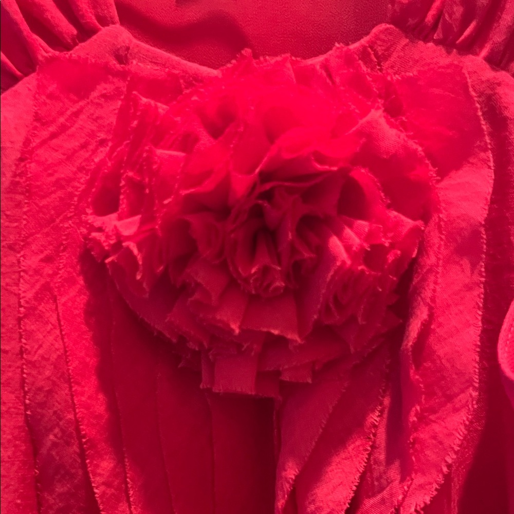 Loft Pink Ruffled Halter Top, SP - Picture 6 of 10